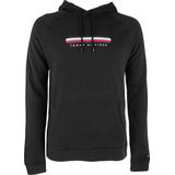 Tommy Hilfiger Zwarte Hoodie met Logo - Comfortabele Loose Fit