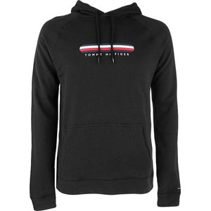 Tommy Hilfiger Zwarte Hoodie met Logo - Comfortabele Loose Fit