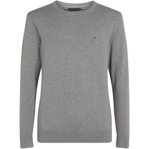 Tommy Hilfiger - Pullover Essential - Pullover - Grijs - Katoen - Regular-fit