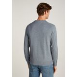 Tommy Hilfiger - V-hals Trui - Katoen - Blauw