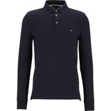 Tommy Hilfiger - 1985 Poloshirt Long Sleeve Navy - Slim-fit - Heren Poloshirt