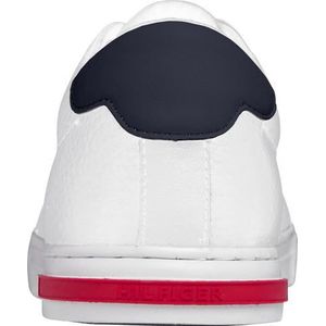 Tommy Hilfiger Essential Leather Detail Vulcanized Trainers Wit EU 39 Man