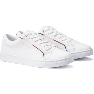Tommy Hilfiger Sneaker "TOMMY HIFLIGER SIGNATURE SNEAKER", mit bunter Paspellierung, Freizeitschuh, Halbschuh, Schnürschuh