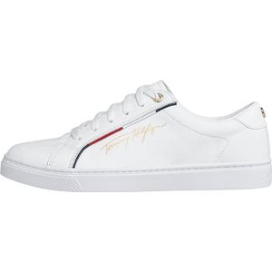 Tommy Hilfiger - Handtekening Sneaker - Wit - Leer