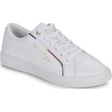 Tommy Hilfiger Tommy Hilfiger Signature Cupsole-sneakers voor dames, Wit