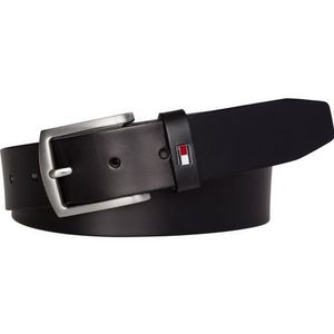 Leren riem New Denton TOMMY HILFIGER. Leer materiaal. Maten 95 cm. Zwart kleur