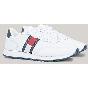 Tommy Jeans Retro Runner Heren Schoenen - Wit  - Textil, Leer - Foot Locker