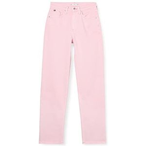 Tommy Hilfiger Nieuwe klassieke rechte Hw Cw Jeans voor dames, Pastel Roze, 36W / 28L