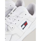 Tommy Hilfiger Retro basket leren heren sneakers - Wit - Uitneembare zool - Maat 42