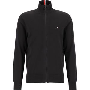 Tommy Hilfiger vest katoen - 1985 zip through - zwart (Black)