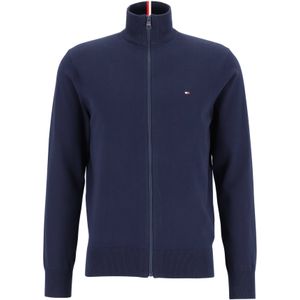 Tommy Hilfiger vest katoen, 1985 zip through, donkerblauw (Desert Sky)
