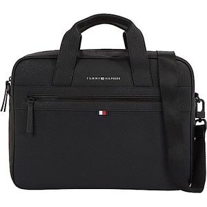 Tommy Hilfigervoor mannen. AM0AM09507 Essential Laptoptas zwart (OSFA), Casual, Polyurethaan