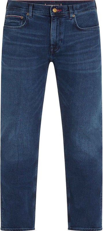 Tommy Hilfiger - Denim Broek - Donkerblauw - Katoen