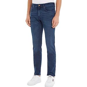 Tommy Hilfiger - Denim Broek - Donkerblauw - Katoen