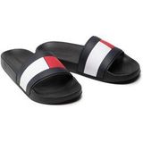 Tommy Hilfiger - Zwembadsandalen - Zwart - Rubber