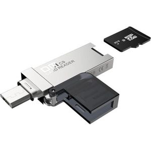 DrPhone DM Series USB naar Micro USB HUB - USB 3.0 - Zilver/Zwart