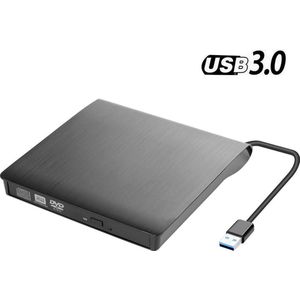 DrPhone DW2 - Externe DVD/CD Writer - DVD Speler - USB 3.0 - Externe Optische Drive - DVD RW CD Schrijver/ Brander/ Lezer - Geschikt voor Windows / Mac OS / Linux Macbook