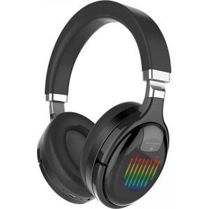 DrPhone WH1 Bluetooth 5.0 + EDR Koptelefoon met RGB verlichting Met Microfoon - FM/ MicroSD & AUX – Zwart