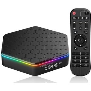 DrPhone GPU13 – Android 12.0 Mediaspeler - 4GB RAM 64GB Opslag – Android Box – TV Box - 2.4 / 5.0G WIFI - Zwart