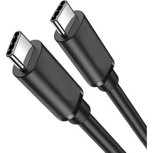 DrPhone CHX11 USB 3.2 Gen 2x2 USB-C Male naar USB-C Male - 20V 5A 100W - 20 Gbps met E-Marker IC-chip - 1M - Zwart