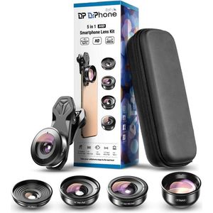 DrPhone APEX 5in1 HD -  DSLR-camera - Optische Lenzen - Professioneel - Mobiel Lenzen set