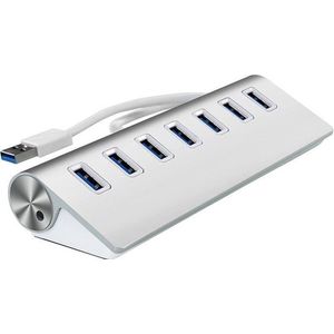 DrPhone - Aluminium USB Hub - 7 USB 3.0 Poorten - Multi Adapter