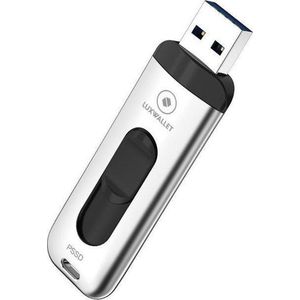 LUXWALLET SSD1 - Flash Drive 256GB - 300 MB/s - USB 3.1/3.0 – Draagbare SSD Hard Drive - Solid State Drive