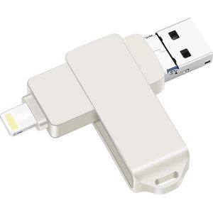 DrPhone FDS4 3 in 1 USB Flash Drive – USB Stick 256GB - Memory Stick – OTG -USB 3.0 – Lightning- Micro USB voor o.a iPhone / iPad / Android / PC