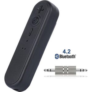 DrPhone BQ3 - Wireless Auto Bluetooth 4.1 Audio Ontvanger - 3.5mm jack Aux - Adapter - Handsfree Kit / Muziek Ontvanger - Maak oordoppen wireless - voor Speaker /Hoofdtelefoon & Auto Stereo - Zwart
