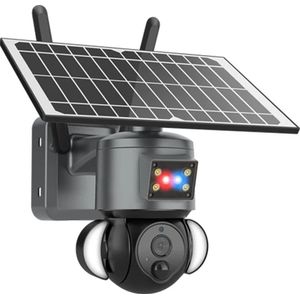 DrPhone SolarGuard – 4G Solar Camera – 3MP Camera – Zonnepaneel Camera - Pan / Tilt - Zonne Energie – 2 Weg Audio – Beveiligingscamera - Zwart