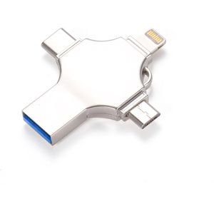 DrPhone 3-Drive – 256GB - Flashdrive - USB Opslag - USB Stick - Externe Geheugen voor smartphones – tablets - Lightning - Android – USB-C – USB. 3.0