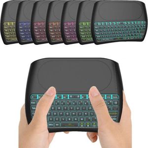 Elementkey KB1 - Wireless 2.4Ghz USB Toetsenbord met Touchpad - LED Backlight - Keyboard - Geschikt voor Smart TV / Tablet / PS4 / Xbox / Mediaplayer etc