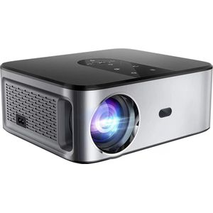 Elementkey BeamBurst – Beamer Projector – Full HD LED Projector – 500 ANSI Lumen – Home Theater - 40 Tot 250 Inch – Android System - Zilver