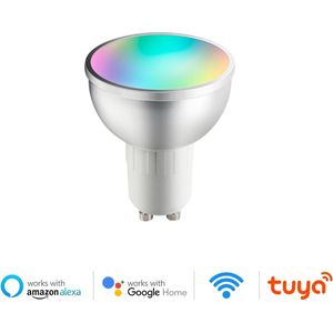 DrPhone SmartLED® - Dimbaar Gu10 Smart Lamp - Slimme Verlichting - 5W - RBG+W - Wifi - Smart Home - Alexa / Google Home Led Lamp