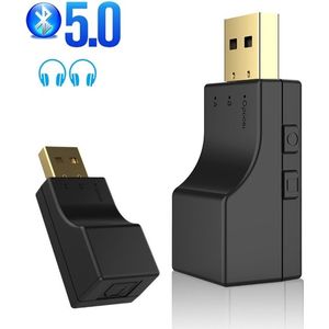 DrPhone SW03 – Audio Transmitter- Bluetooth-audiozender - Draadloos – Bluetooth 5.0 – Optische ondersteuning – Kan tot twee apparaten tegelijkertijd koppelen