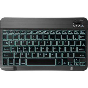 Elementkey V01 - 2 - Bluetooth 3.0 Toetsenbord - LED Verlichting RGB - Keyboard voor TV, Tablet en PC / Computer - Zwart