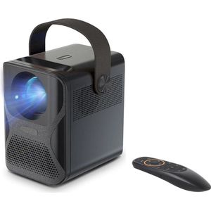 ELEMENTKEY BEAM LITE ® + Gyro Air Mouse – WiFi Full HD Projector - Mini Beamer – Geschikt voor Netflix 2K / 4K - Home Cinema – Android Systeem – 100 ANSI Lumen- 3000:1 Contrast Ratio - 55W - Airplay / DLNA - Zwart