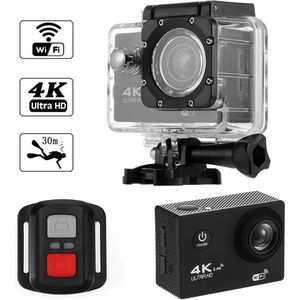 DrPhone Adventure Cam – Action Cam - 1080P Full HD – Waterdicht - 170 ° Gezichtsveld – 2MP - Wifi - Zwart