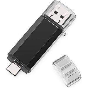 DrPhone UltraDrive - 16GB - 2 in 1 FlashDrive - USB C / USB 3.0 - OTG -USB Stick - Geschikt Voor Android/iPhone 15,16 Series + Tablet