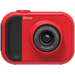 DrPhone DKC V2 Digitale Kindercamera - Full HD - 12 Megapixel - 2 Inch Scherm - 4x zoom inclusief 32 GB Geheugenkaart – Rood