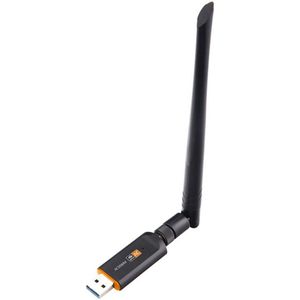 DrPhone W4 Wireless USB WiFi Adapter - 1200 Mbps 5G / 2.5G Dual-band met antenne - WLAN Adapter AC WiFi Dongle voor Desktop /Laptop