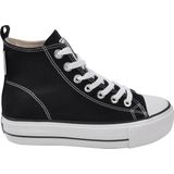 British Knights - Kaya Mid Women - Zwarte Sneakers Canvas