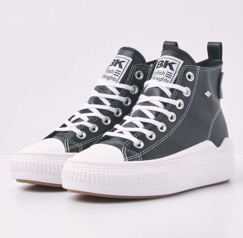 British Knights - KAYA FLOW MID - Sneakers - Wit - Katoen/Rubber