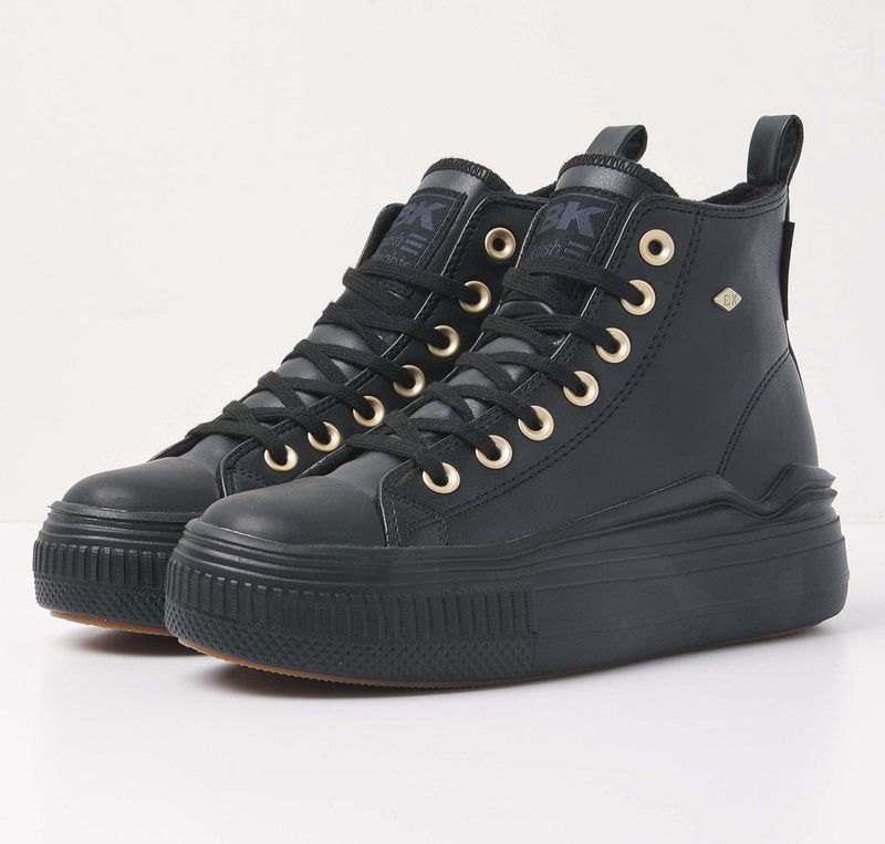 KAYA FLOW MID Dames sneakers hoog - Zwart