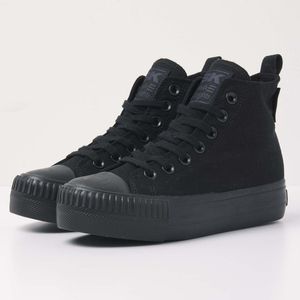 British Knights Kaya Mid Sneakers voor dames, zwart.