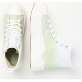 KAYA - FLOW MID - Sneakers - Licht Groen Gradient - Duurzaam en Uniek