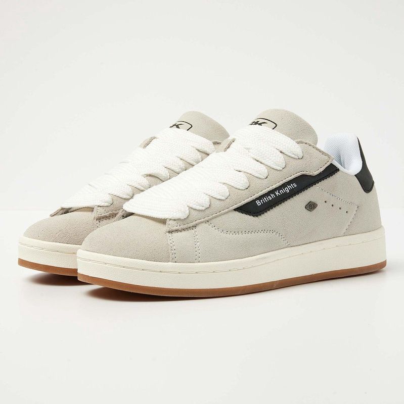 BK - EZO - Laag - Beige/Zwart - Suède