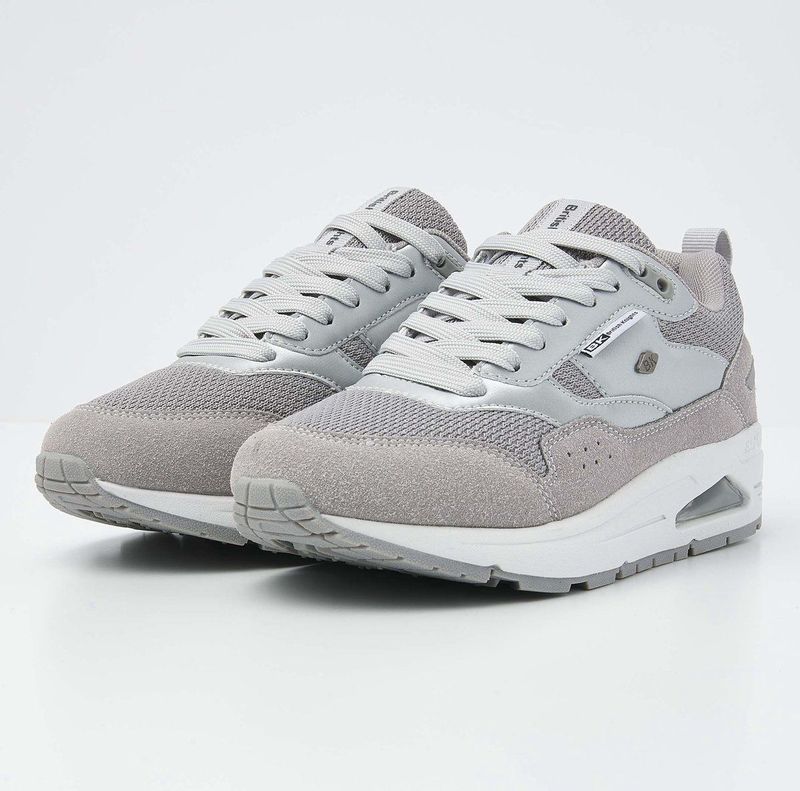 BK - LENNOX - Sneakers - Zilver/Grijs