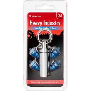 Crescendo Heavy Industry 25 Metal Detectable - Oordoppen