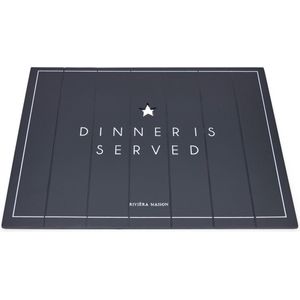 Riviera Maison Dinner Is Served Placemat 40x30x1